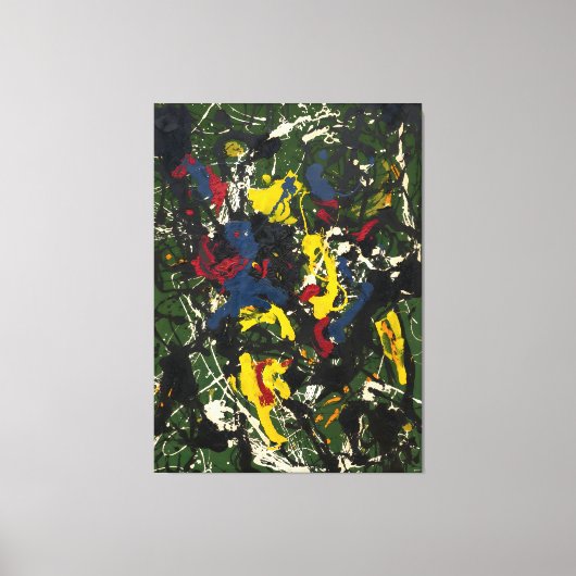 J. P. - Nummer 3 - 1948 - Abstract expressionisme Canvas Afdruk (Voorkant)