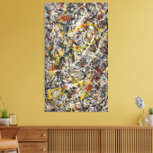 J.P. - Nummer 3 TIJGER - 1949 - Action painting Canvas Afdruk (Insitu (Woonkamer))