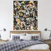 J. P. - Nummer 4 - 1951 - Action painting - Canvas Afdruk (Insitu (Slaapkamer))