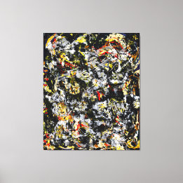 J. P. - Nummer 4 - 1951 - Action painting - Canvas Afdruk