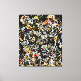 J. P. - Nummer 4 - 1951 - Action painting - Canvas Afdruk