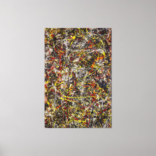 J. P. - Nummer 5 - 1948 - Action painting - Canvas Afdruk
