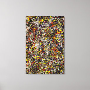 J. P. - Nummer 5 - 1948 - Action painting - Canvas Afdruk
