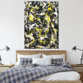 J. P. - NUMMER 5 - 1950 - Action painting - Canvas Afdruk (Insitu (Slaapkamer))