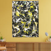 J. P. - NUMMER 5 - 1950 - Action painting - Canvas Afdruk (Insitu (Woonkamer))