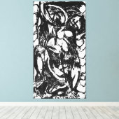 J. P. - NUMMER 5 - 1952 - Zwarte gietingen - Canvas Afdruk (Insitu (Houten vloer))