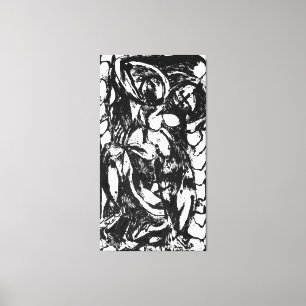 J. P. - NUMMER 5 - 1952 - Zwarte gietingen - Canvas Afdruk