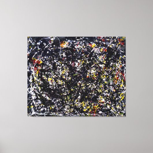 J. P. - Nummer 6 - 1949 - Action painting - Canvas Afdruk (Voorkant)