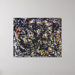 J. P. - Nummer 6 - 1949 - Action painting - Canvas Afdruk