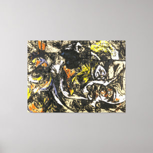 J. P. - NUMMER 8 - 1952 - Zwarte gietingen - Canvas Afdruk