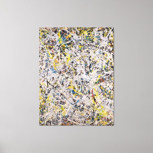 J. P. - Nummer 9 - 1949 - Action painting - Canvas Afdruk (Voorkant)