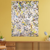 J. P. - Nummer 9 - 1949 - Action painting - Canvas Afdruk (Insitu (Woonkamer))