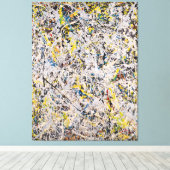 J. P. - Nummer 9 - 1949 - Action painting - Canvas Afdruk (Insitu (Houten vloer))