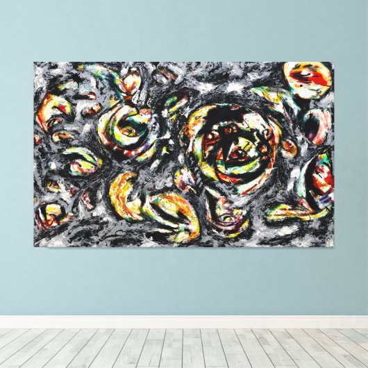 J. P. - OCEAANGRIJSHEID - 1953 - Abstract - Canvas Afdruk (Insitu (Houten vloer))