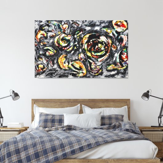 J. P. - OCEAANGRIJSHEID - 1953 - Abstract - Canvas Afdruk (Insitu (Slaapkamer))