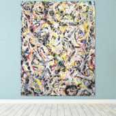 J. P. - OGEN IN DE HITTE - 1946 - Action painting- Canvas Afdruk (Insitu (Houten vloer))