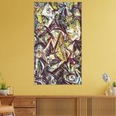 J. P. - ONRUSTIG KONINGIN - 1945 - Abstract - Canvas Afdruk (Insitu (Woonkamer))