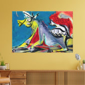 J. P. - PAARDENPAARD - 1944 - Abstract expressioni Canvas Afdruk (Insitu (Woonkamer))