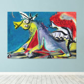 J. P. - PAARDENPAARD - 1944 - Abstract expressioni Canvas Afdruk (Insitu (Houten vloer))