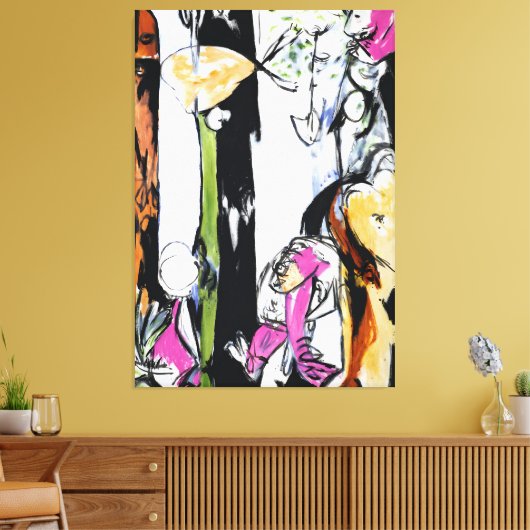 J. P. - PASEN EN TOTEM - 1953 - Abstract - Canvas Afdruk (Insitu (Woonkamer))