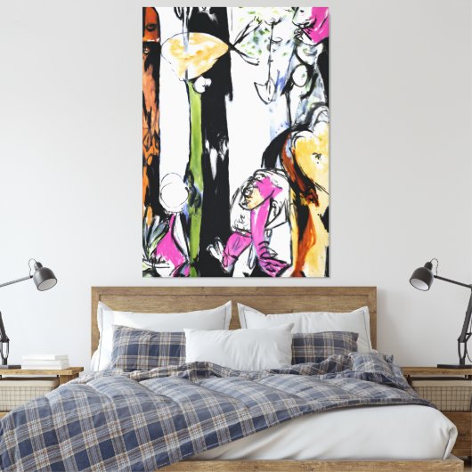 J. P. - PASEN EN TOTEM - 1953 - Abstract - Canvas Afdruk (Insitu (Slaapkamer))