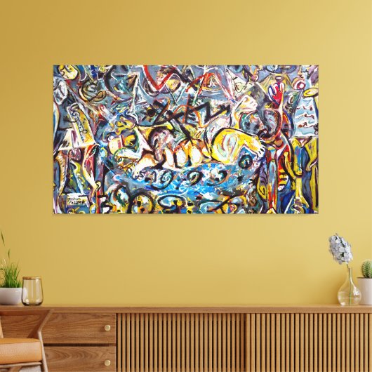 J. P. - Pasiphaë - 1943 - Abstract expressionisme  Canvas Afdruk (Insitu (Woonkamer))