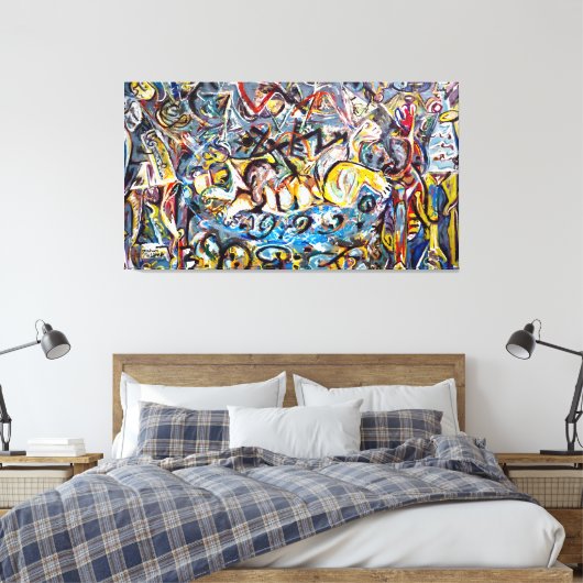 J. P. - Pasiphaë - 1943 - Abstract expressionisme  Canvas Afdruk (Insitu (Slaapkamer))