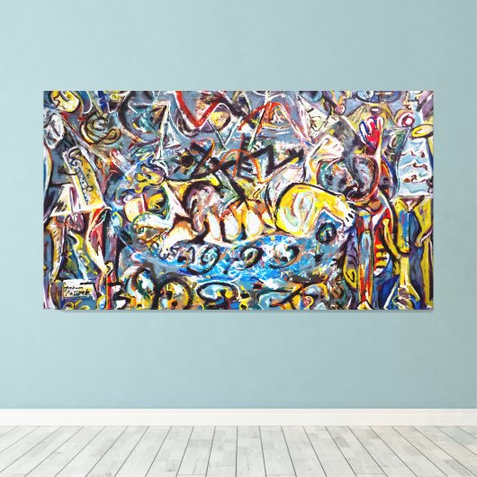J. P. - Pasiphaë - 1943 - Abstract expressionisme Canvas Afdruk (Insitu (Houten vloer))
