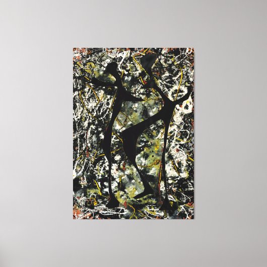 J. P. - RHYTHMISCHE DANS - 1948 - Action painting- Canvas Afdruk (Voorkant)