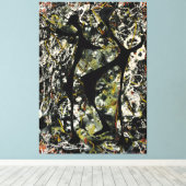 J. P. - RHYTHMISCHE DANS - 1948 - Action painting- Canvas Afdruk (Insitu (Houten vloer))