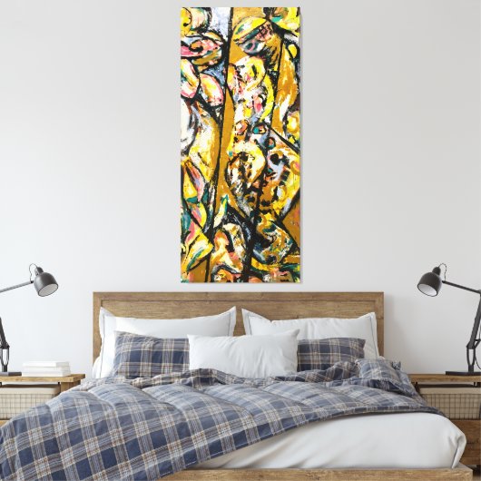 J.P. - RITUEEL - 1953 - Abstract expressionisme - Canvas Afdruk (Insitu (Slaapkamer))