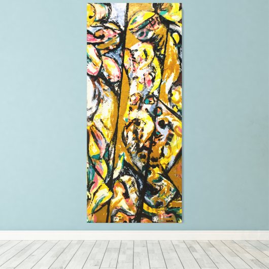 J.P. - RITUEEL - 1953 - Abstract expressionisme - Canvas Afdruk (Insitu (Houten vloer))