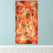 J. P. - RODE VERTICALE COMPOSITIE 5 - 1950 - CANVAS AFDRUK (Insitu (Houten vloer))