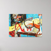 J. P. - STENOGRAFISCH FIGUUR - c. 1942 - Abstract  Canvas Afdruk (Voorkant)