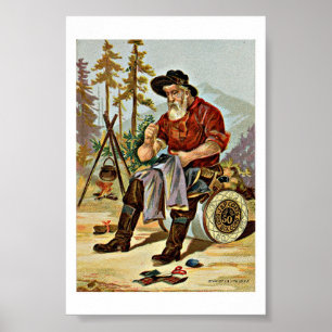 J & P Thread Antiek AD Poster