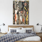 J. P. - TWEE - 1943-1945 - Abstract Expressionisme Canvas Afdruk (Insitu (Slaapkamer))