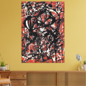 J. P. - VRIJE VORM - 1946 - Abstract Expressionism Canvas Afdruk (Insitu (Woonkamer))
