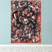 J. P. - VRIJE VORM - 1946 - Abstract Expressionism Canvas Afdruk (Insitu (Houten vloer))