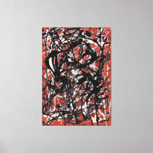 J. P. - VRIJE VORM - 1946 - Abstract Expressionism Canvas Afdruk (Voorkant)