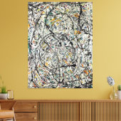 J. P. - WATERACHTIGE PADEN - 1947 - Action Paintin Canvas Afdruk (Insitu (Woonkamer))