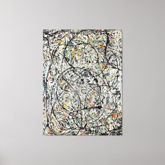 J. P. - WATERACHTIGE PADEN - 1947 - Action Paintin Canvas Afdruk (Voorkant)