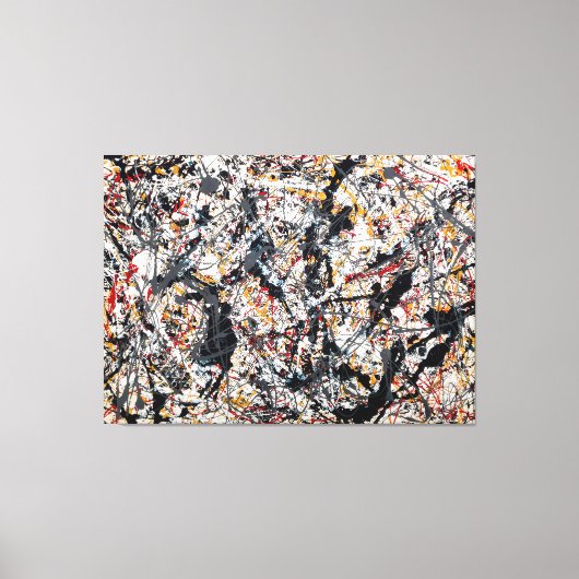 J. P. ZILVER OVER ZWART, WIT, GEEL & ROOD 1948 CANVAS AFDRUK (Voorkant)