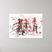 J. P. - ZONDER TITEL - c. 1948-1949 - Action paint Canvas Afdruk (Voorkant)