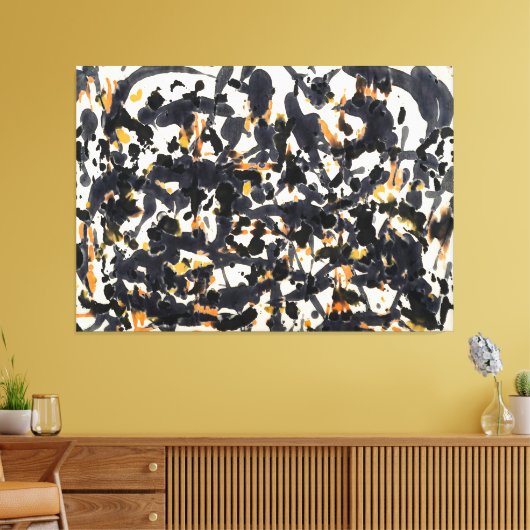 J. P. - ZONDER TITEL - c. 1951 - Abstract - Canvas Afdruk (Insitu (Woonkamer))
