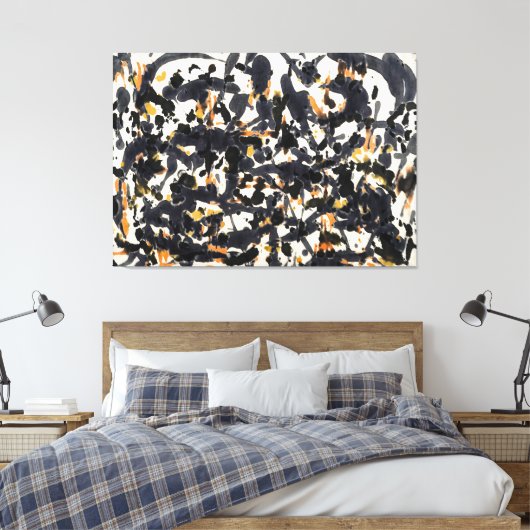 J. P. - ZONDER TITEL - c. 1951 - Abstract - Canvas Afdruk (Insitu (Slaapkamer))