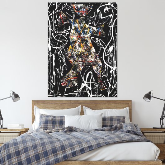 J. P. - Zonder titel (Uitgeknipt figuur) - 1948 - Canvas Afdruk (Insitu (Slaapkamer))