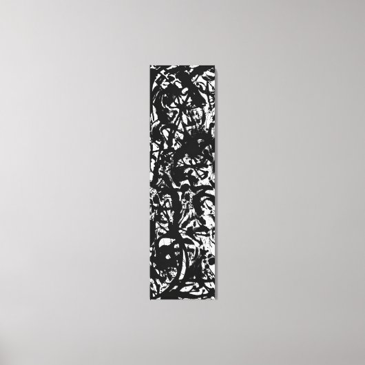 J.P. - ZWART-WIT SCHILDERIJ - ca. 1952- Canvas Afdruk (Voorkant)