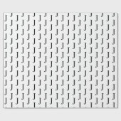 J patroon inpakpapier (Vlak)