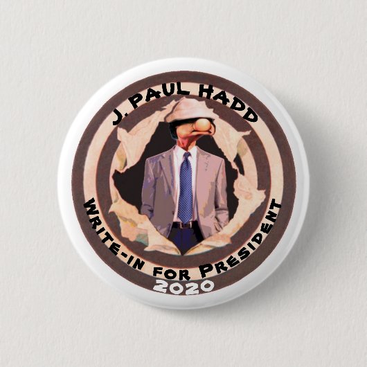 J. Paul Hadd voor President 2020 Ronde Button 5,7 Cm (Voorkant)