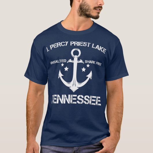 J PERCY PRIEST LAKE TENNESSEE Funny Vissen Gift T-shirt (Voorkant)